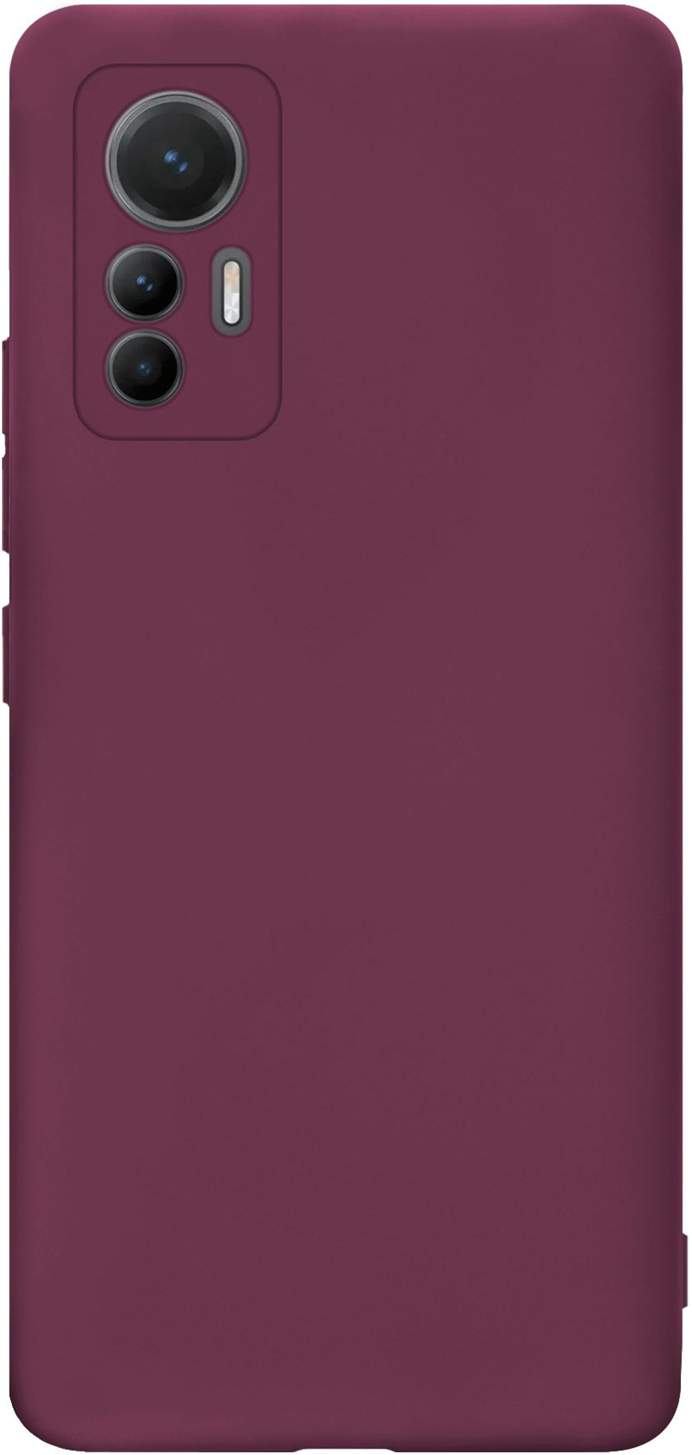 Мягкий Soft Touch чехол из силикона для XIAOMI 12 LITE (не REDMI NOTE!) с бархатной подкладкой