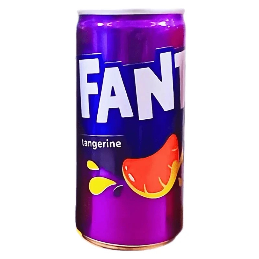 Напиток Fanta Tangerine, б/а с/г, 185 мл, ж/б 30шт  ИРАК