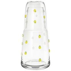 ГРАФИН С КРЫШКОЙ-СТАКАНОМ "FRUITY LEMON" 890/330 МЛ