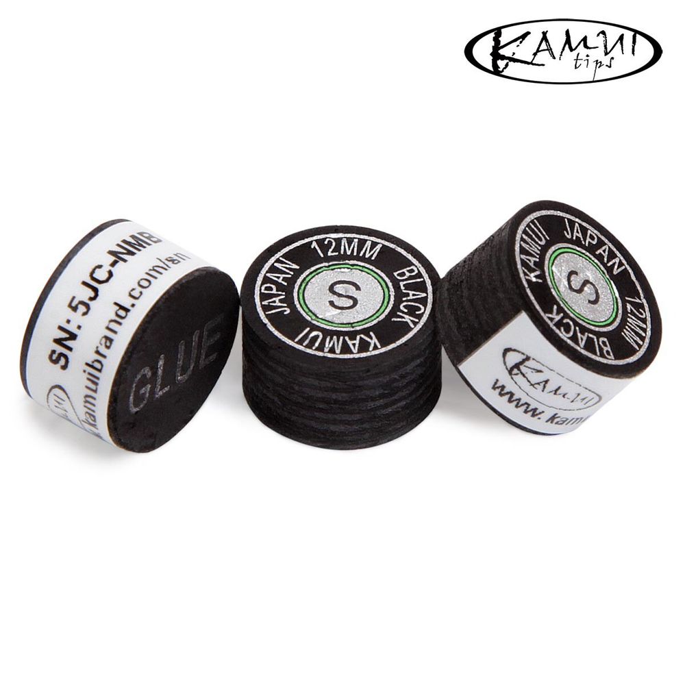 Наклейка для кия Kamui Black ø12мм Soft 1шт.