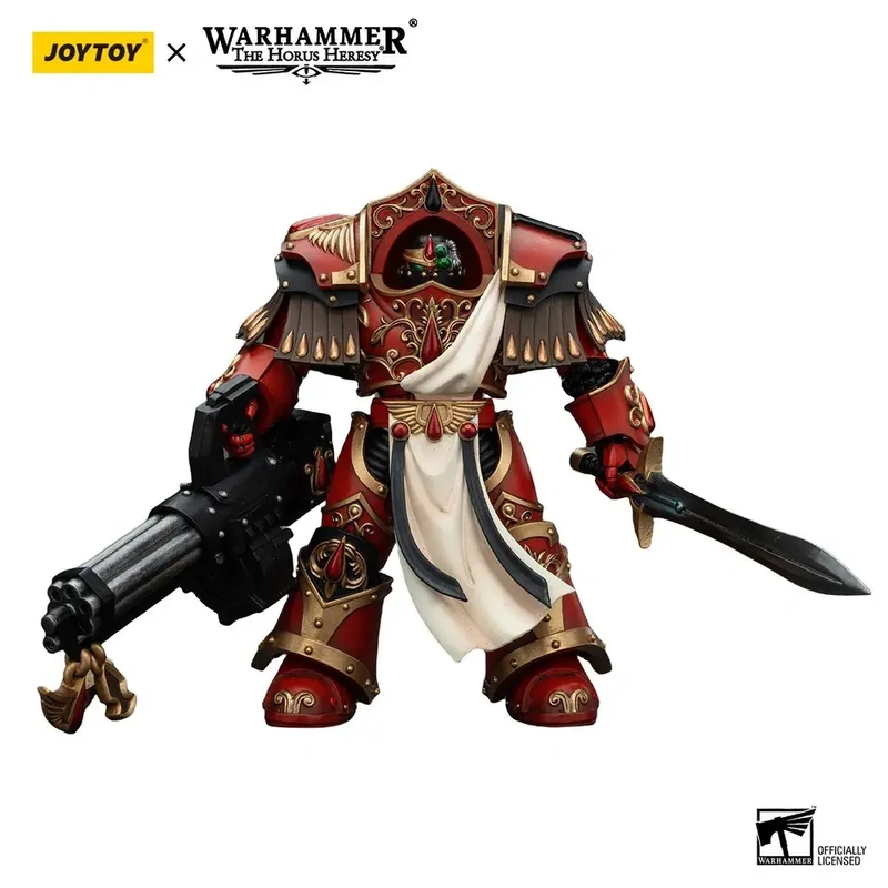 Фигурка JOYTOY Blood Angels Crimson Paladins Squad Crimson Paladin with Iliastus Assault Cannon