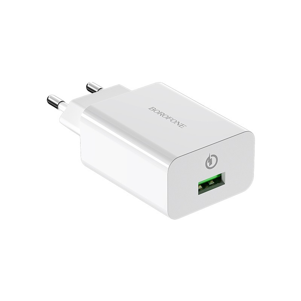 Зарядное сетевое с кабелем MicroUSB 1-метр 3А BOROFONE BA21A