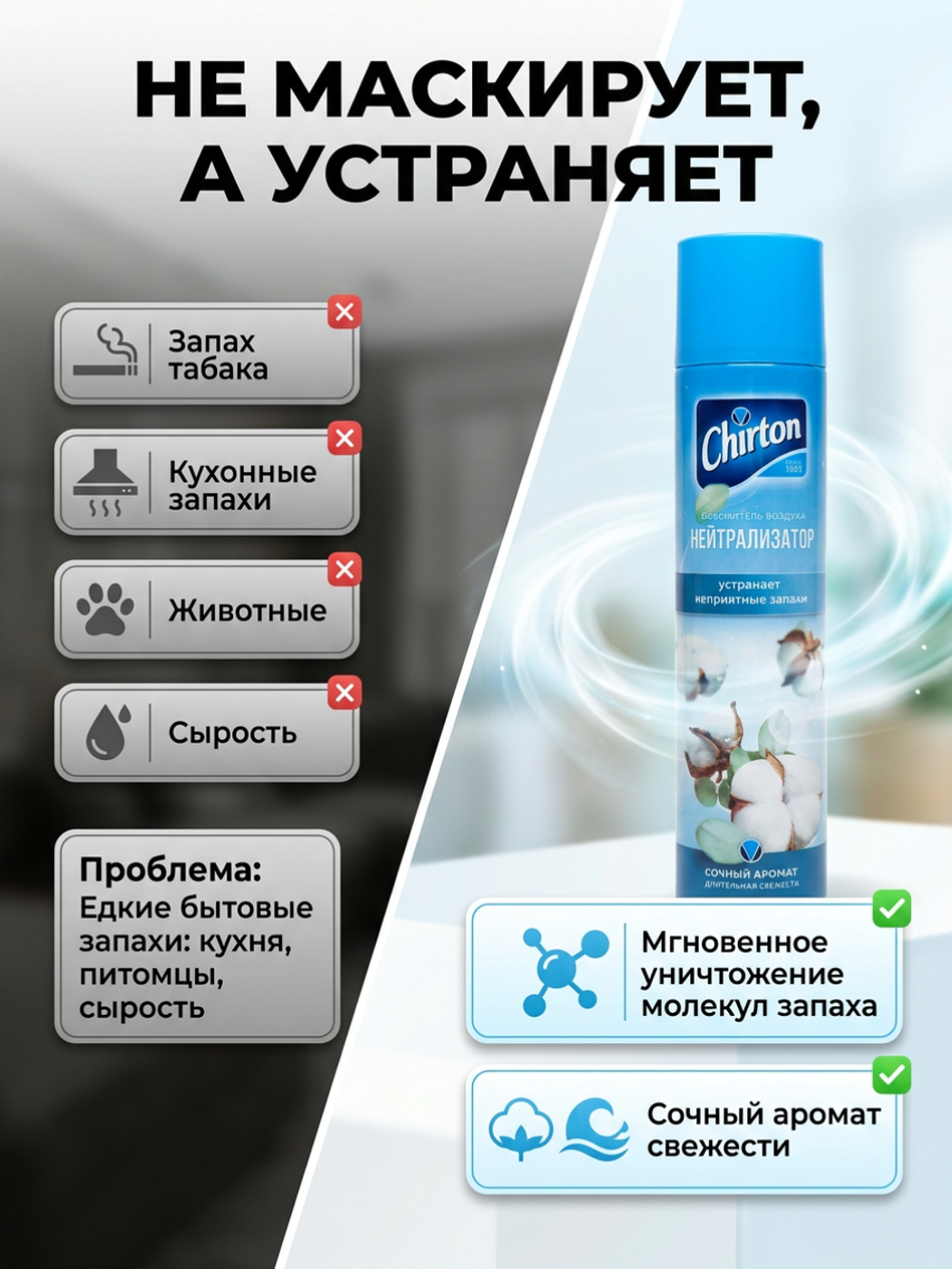 Chirton Освежитель воздуха 300 мл.