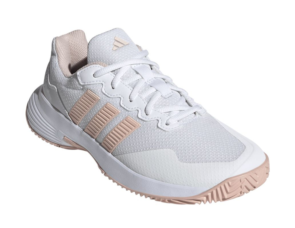 Женские Кроссовки теннисные Adidas GameCourt 2 W - white/blue pink/white