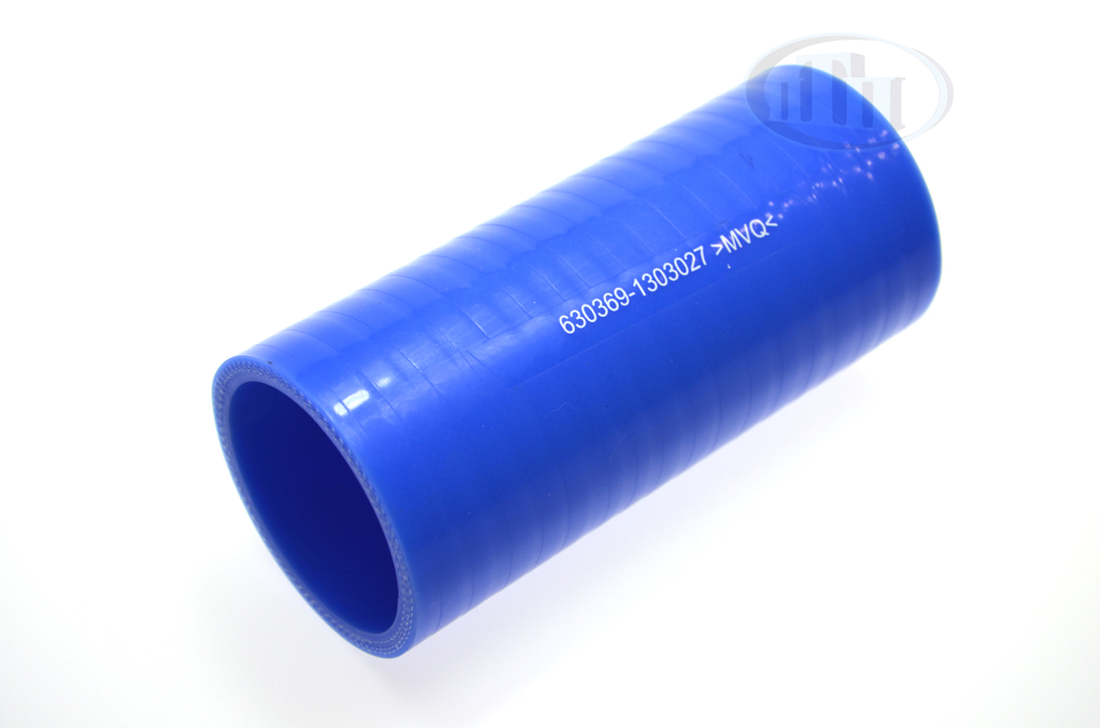 Патрубок радиатора МАЗ (D= 60 mm, L= 150mm) синий MVQ (630369-1303027) ПТП