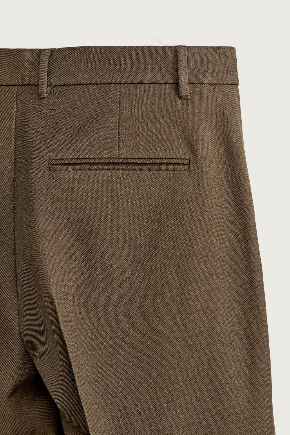 ZARA БРЮКИ КОСТЮМНЫЕ FLARED FIT, ТЕМНЫЙ ХАКИ