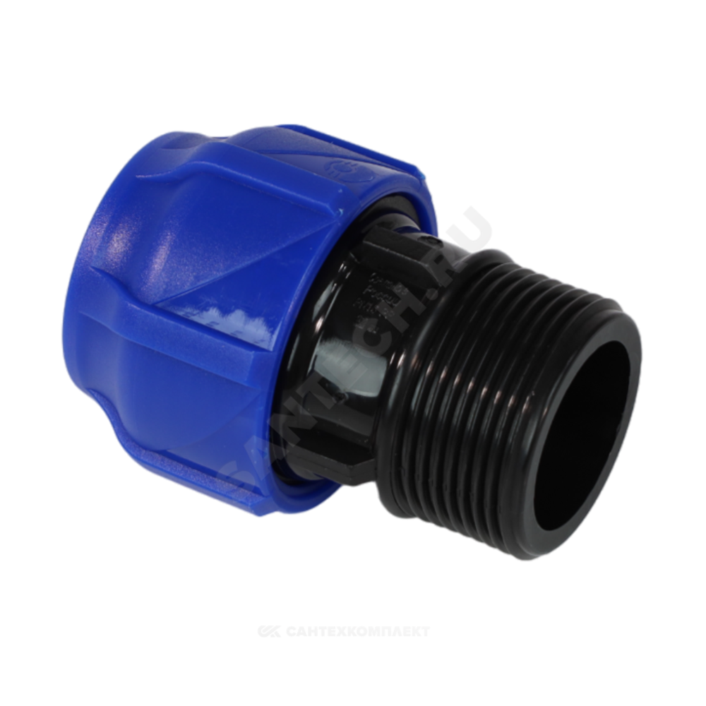 Муфта компрессионная ПЭ Дн 32х1/2" НР Ру16 VALFEX 121001132012