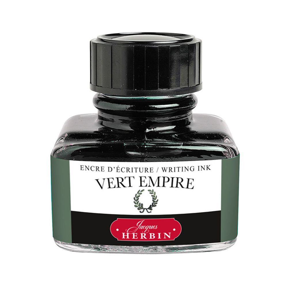 Чернила во флаконе Herbin 30 мл Vert empire темно-зеленые (13039T)