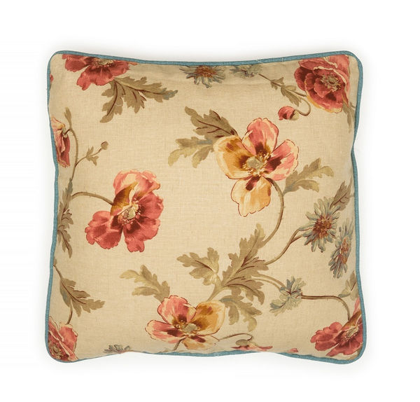 Подушка CUSHIONПодушка декоративная Edinburgh Weavers 40x40 Бежевый / Розовый