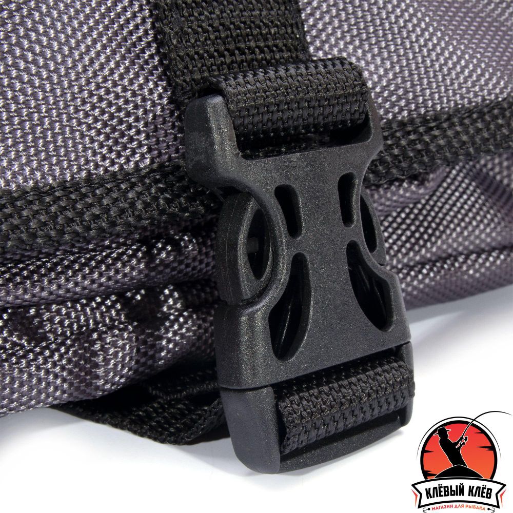 Сумка рыболовная "СЛЕДОПЫТ" Street Fishing MultiLock S-Pouch, 13,5х22х8 см, цв. серый/20/