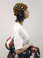 Шапка Jacob Cro Beanie Twins  "Black/Mustard Melange"