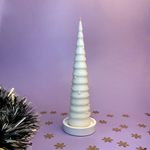 Свеча Елочка с шарами с подсвечником Limbon Candle