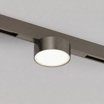 Трековый светильник с круглым плафоном LED 6W 3000К DK4761-DN темный никель SHINE PRIME FLOW Denkirs