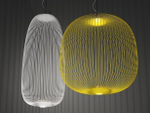 Pendant design lamp  Spokes 2 by Foscarini (Yellow)