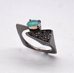 Кольцо серебро 925° — Опал