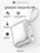 Внешний аккумулятор Gurdini Flow Power (CCC) 10000 mAh 20W ( built-in cables) USB-C/Lightning Silver