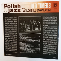 Винтажная виниловая пластинка LP Old Timers With Wild Bill Davison (Польша 1979)