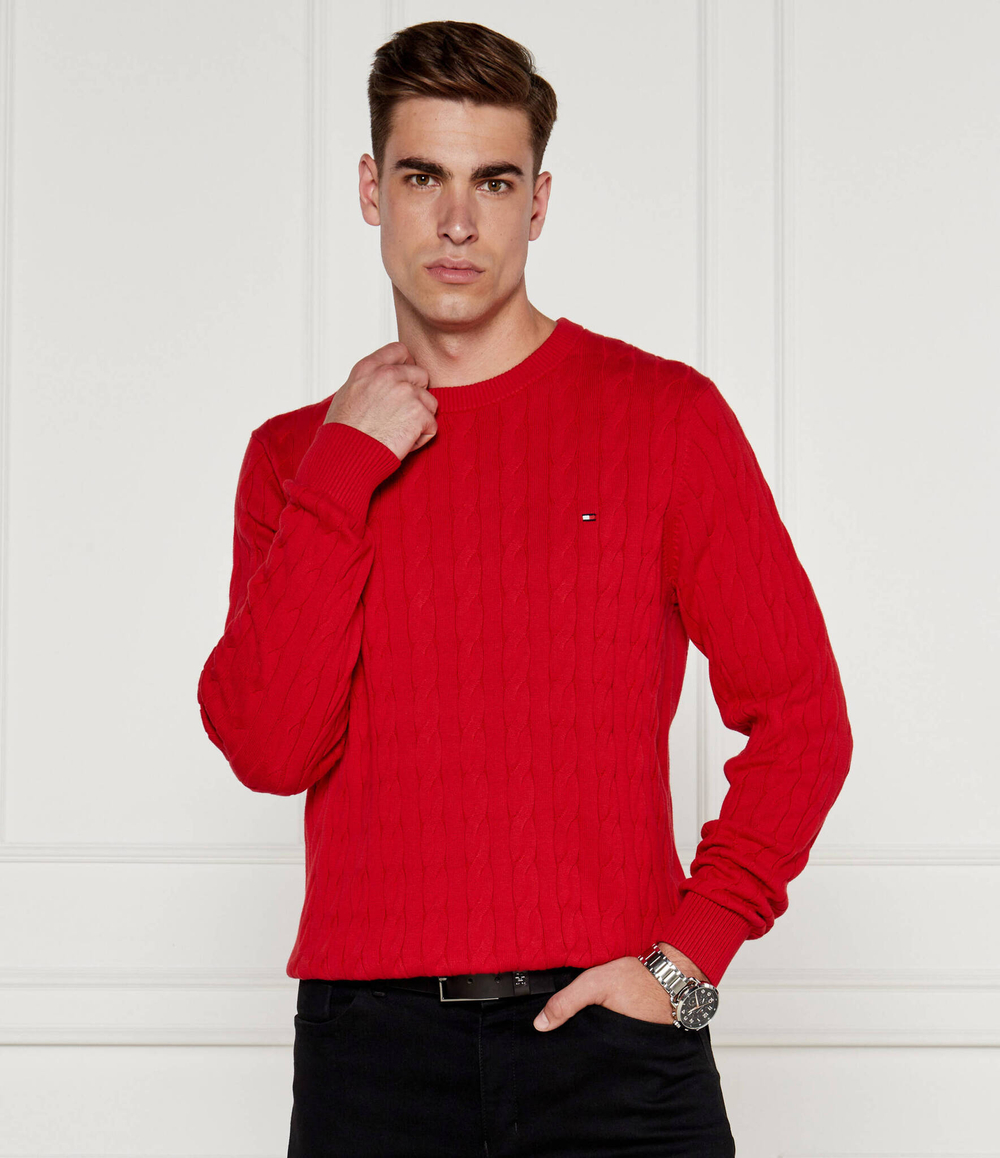 Свитер CLASSIC CABLE Tommy Hilfiger - красный(MW0MW33132)