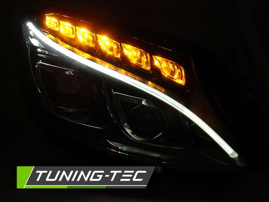 Фары передние TRUE DRL BLACK для MERCEDES W205 14-18