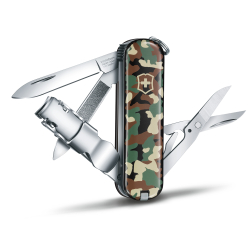 Нож Victorinox Classic Nail Clip 580, 65 мм, 8 функций, камуфляж