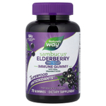 Nature's Way, Sambucus®, бузина для укрепления иммунитета, с цинком, витаминами C и D3, 70 жевательных таблеток