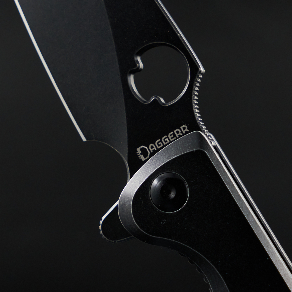 Нож Sting frame lock all black, DAGGERR, FM02-2FRBW-NF