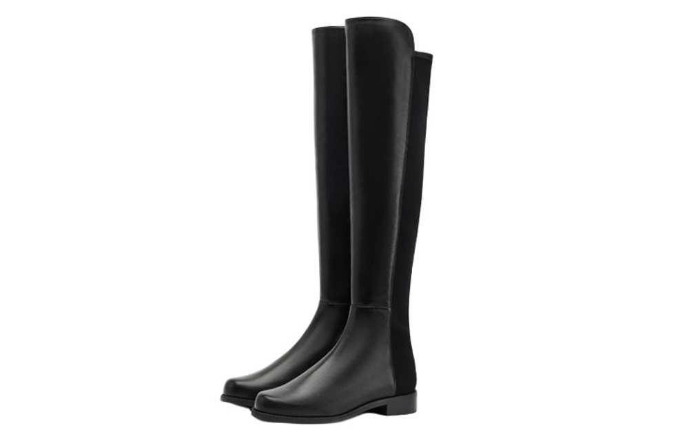 Stuart Weitzman/SW 5050 Nappa Leather Over The Knee High Boots Women"s Black