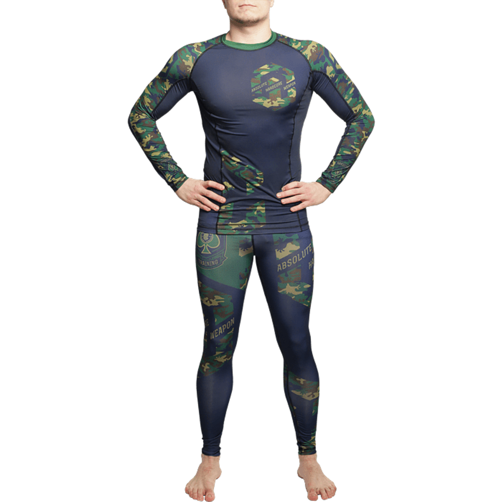 Компрессионные штаны Absolute Weapon Camo Green