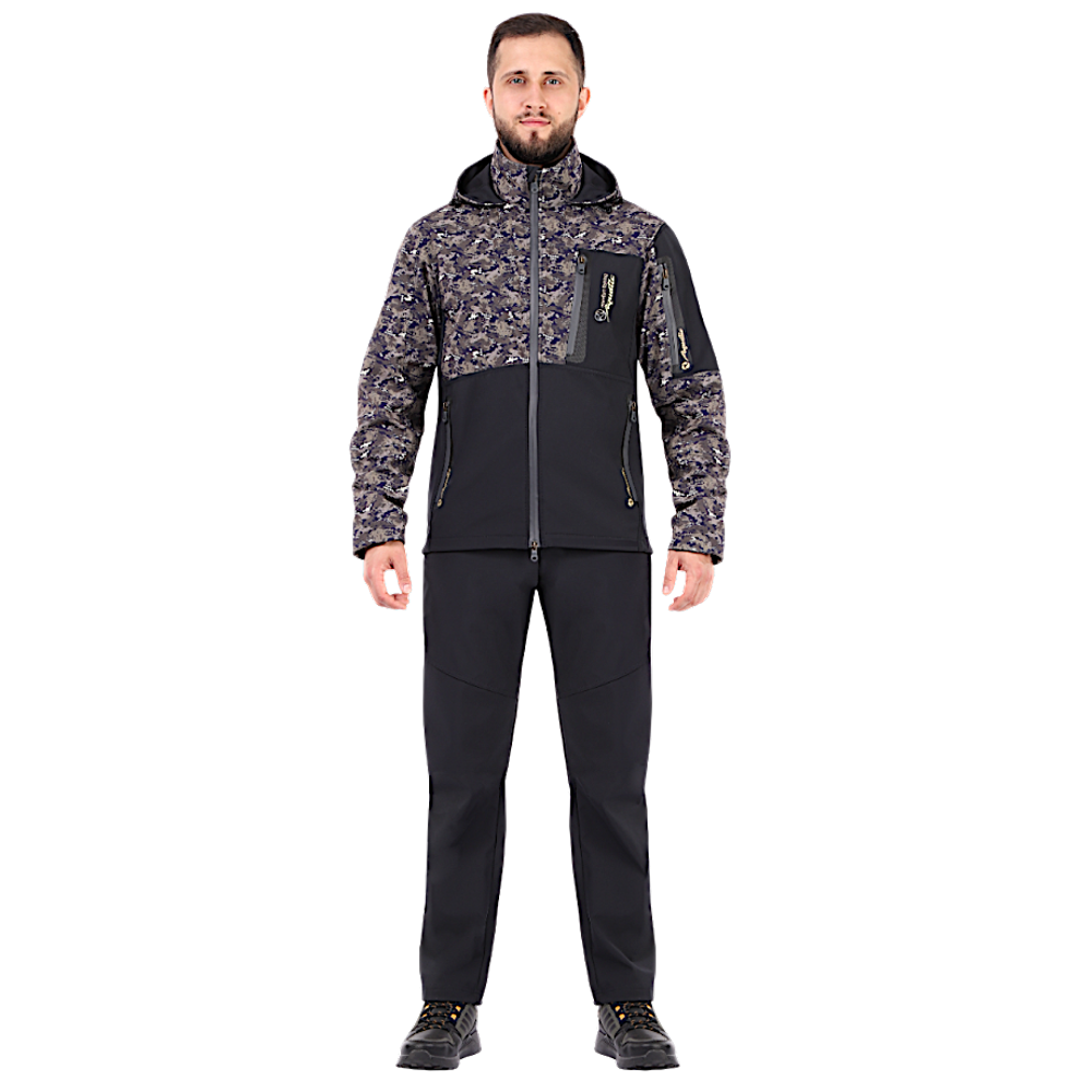 Костюм Aquatic К-25ТС цвет Тёмно-Синий/Камуфляж Soft-Shell 10/10 -