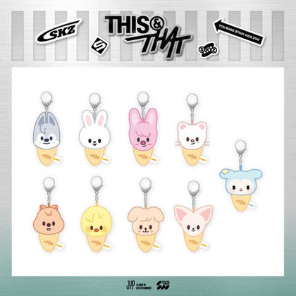Мерч Stray Kids - THIS & THAT POP-UP STORE (SKZOO плюшевый брелок ICECREAM Ver.)