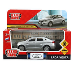 Модель ин. мет. "LADA Vesta" 11,5см. двери, серый, коробка VESTA-12-GR (Технопарк)