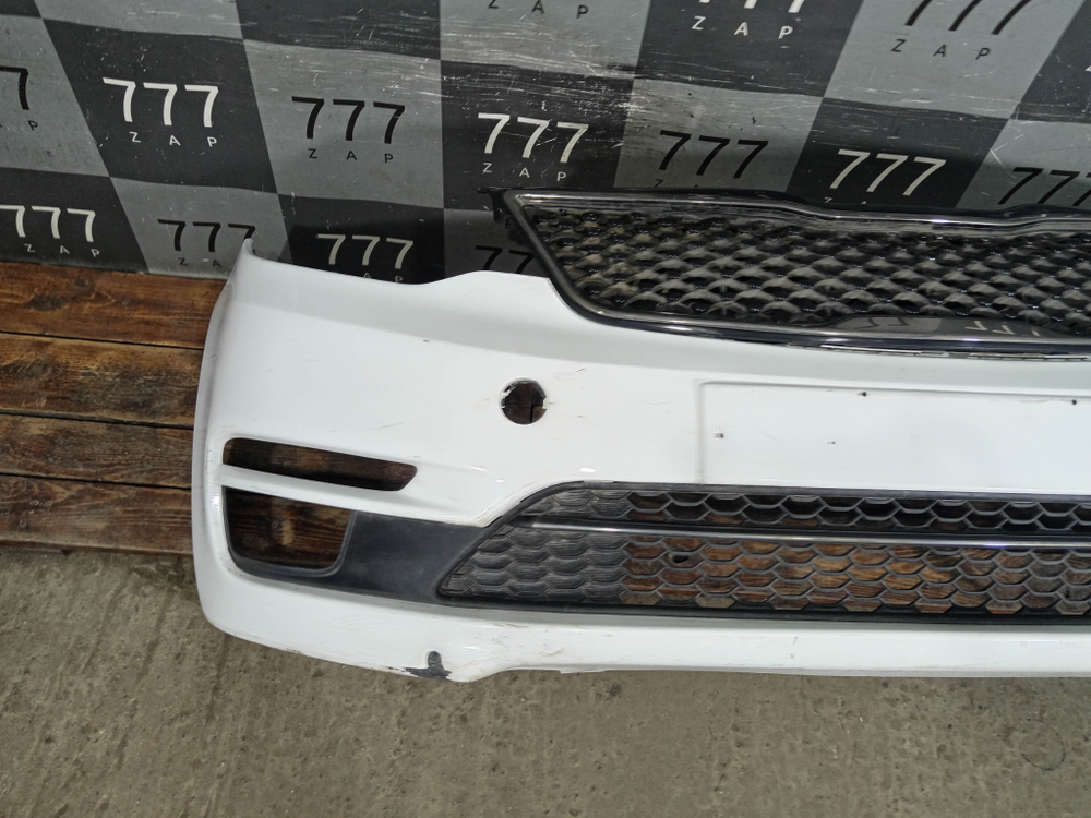 Бампер передний в сборе Kia Rio 3 (QB) 15-17 Б/У Оригинал 865114Y500