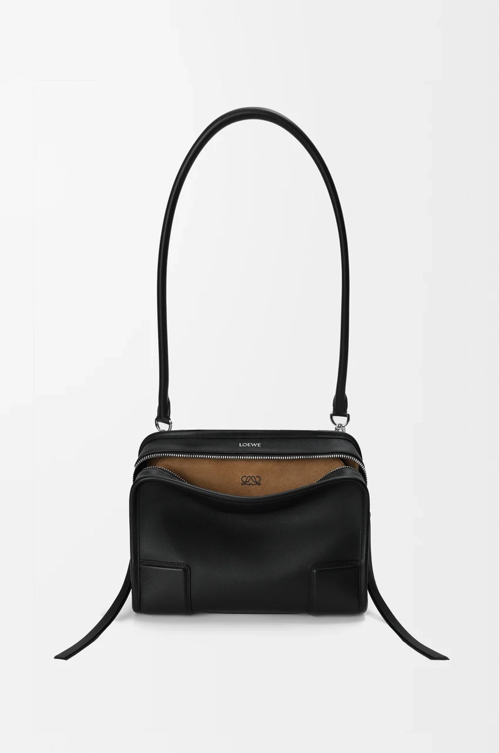 Loewe Маленькая сумка Amazona 180 из мягкой телячьей кожи, черный