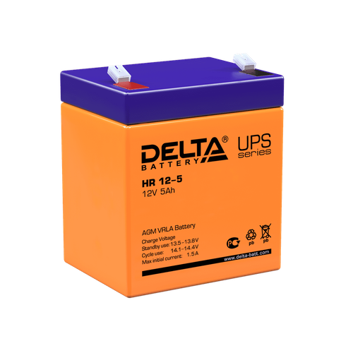 Аккумулятор DELTA HR 12-5 - AGM ( 12В / 5Ач )