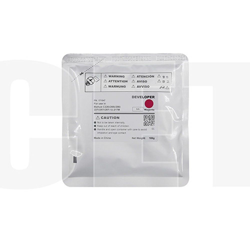 Девелопер IU-217M-Developer для KONICA MINOLTA Bizhub C227i/C257i/C287i (CET) Magenta, 180г, CET171047