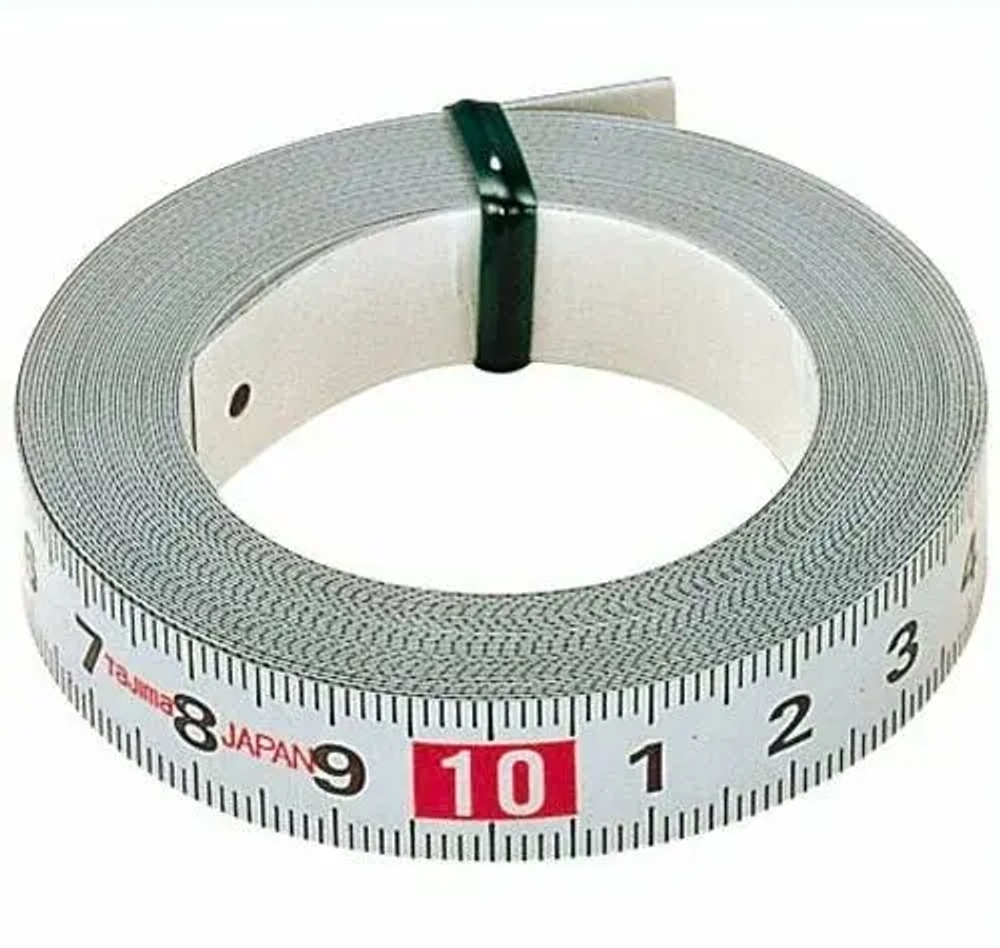 Самоклеящаяся стальная мерная лента TAJIMA Pit Measure 13мм, L=1м