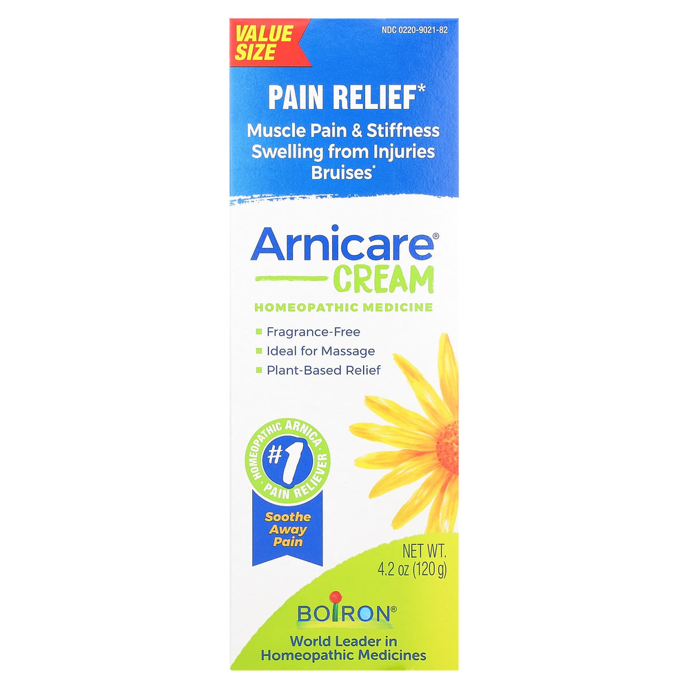 Boiron, Arnicare, обезболивающий крем, без отдушек, 120 г (4,2 унции)