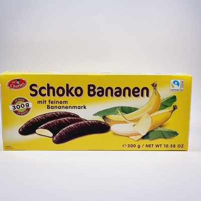 Суфле Sir Charles Chocolate Bananas банановое в шоколаде 300 г (из Финляндии)