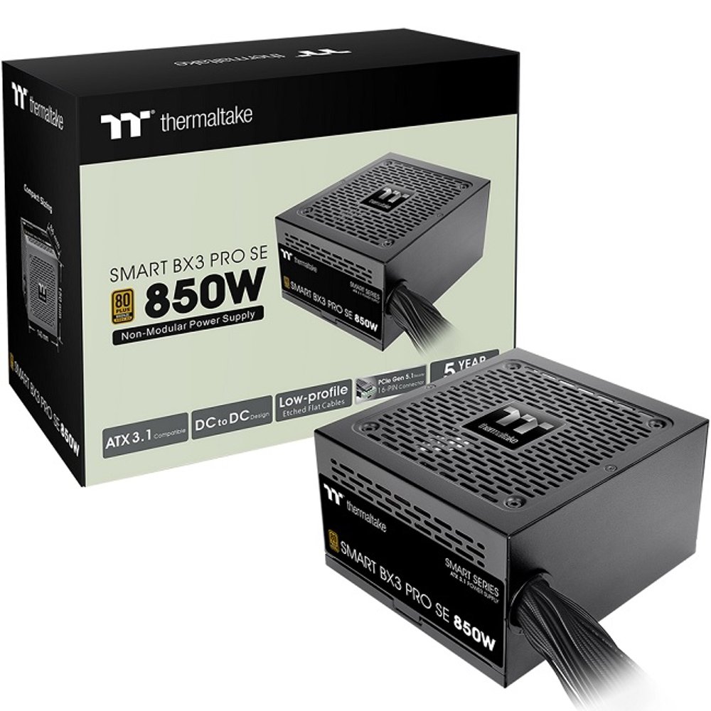 Блок питания Thermaltake 850W Smart BX3 Pro SE, 120mm, PCIe Gen 5.0, 80 PLUS Bronze (PS-SPD-0850NNSABE-7)
