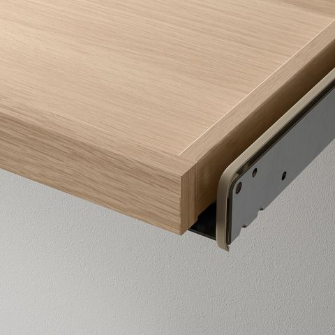 Полка выдвижная IKEA KOMPLEMENT (КОМПЛЕМЕНТ), Белый морёный дуб, 75x35 см