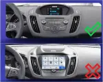 Магнитола для Ford Kuga 2 2012-2019 (без SYNC, рамка с кнопками тип 1) - Teyes CC2 PLUS монитор 9" QLED, Android 10, Быстрая, SIM-слот