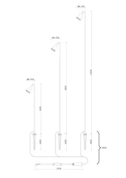 Грунтовый светильник 3W 3000K A1084PA-3BK чёрный MULIPHEIN Lamp