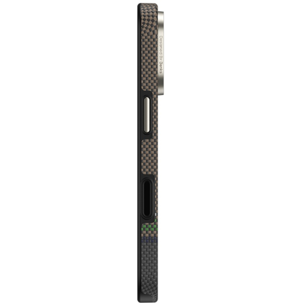 Накладка для i-Phone 17 Pro Benks ArmorPro Prestige Kevlar Magsafe коричневый