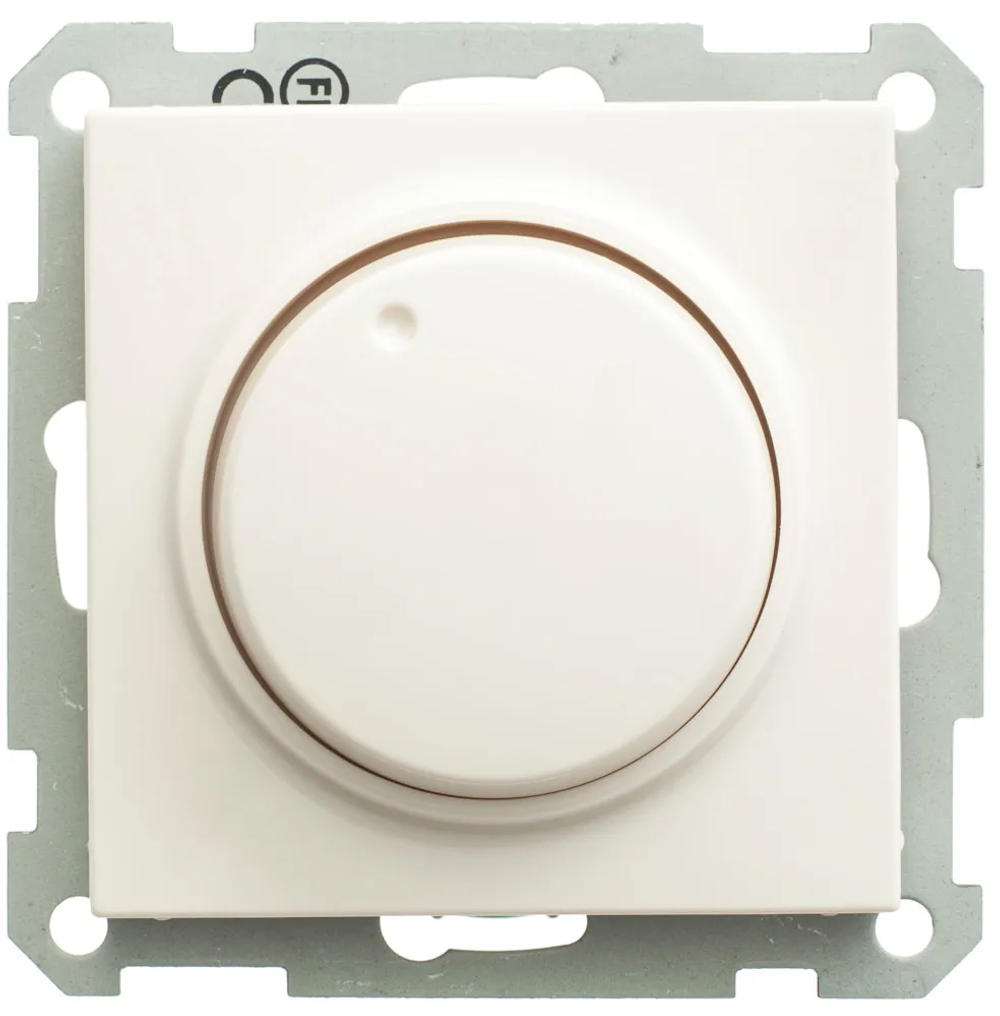W59 СВЕТОРЕГУЛЯТОР (диммер) поворотно-нажимной, LED, RC, 400Вт, механизм, СЛОНОВАЯ КОСТЬ