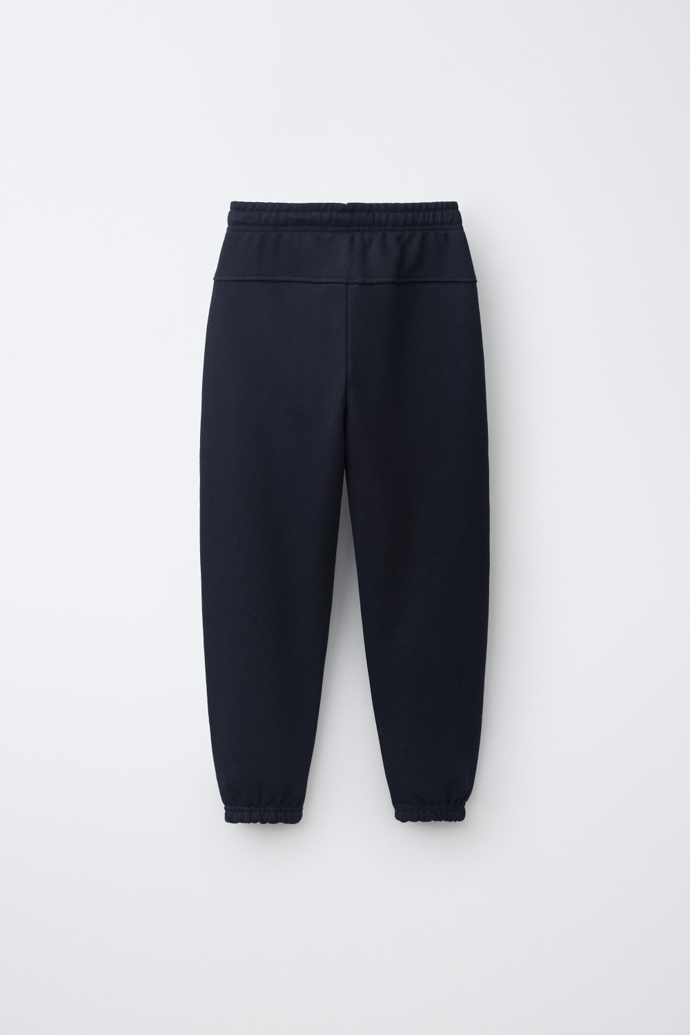 ZARA ОДНОТОННЫЕ БРЮКИ-ДЖОГГЕРЫ С НАШИВКОЙ, МОРСКОЙ СИНИЙ