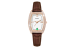 KANGOL Simple Collection Quartz Movement Leather Strap Watch Women"s Watch White Dial KANGOL K905