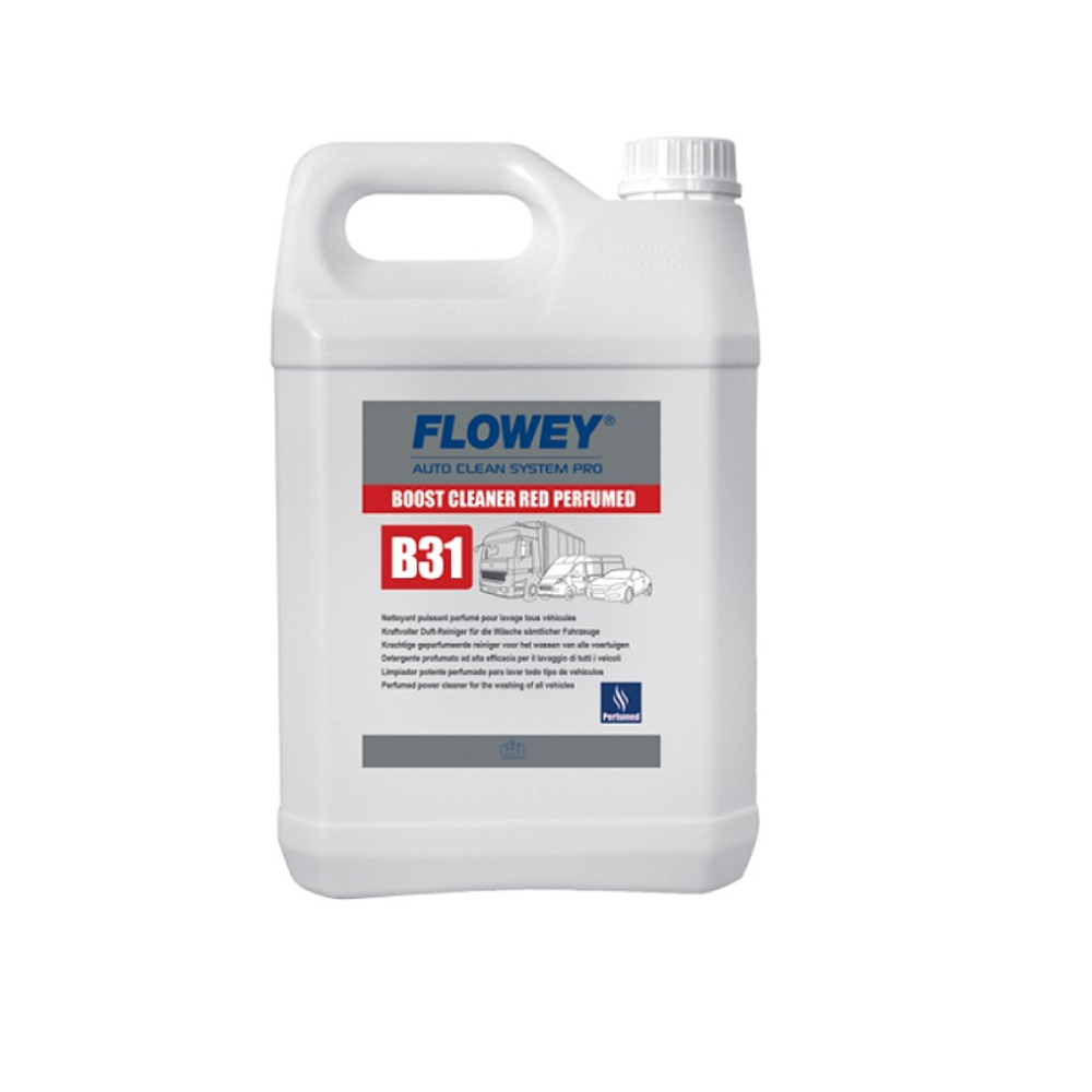 Бесконтактная парфюмированная пена B31 BOOST CLEANER RED, канистра 5 л., FLOWEY (Люксембург)