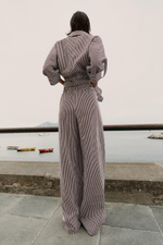 ШИРОКИЕ БРЮКИ В ПОЛОСКУ — ZARA
