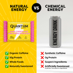 Quantum Energy Square, протеиновый батончик с кофеином, темный шоколад с гималайской солью, 8 батончиков по 48 г (1,69 унции)