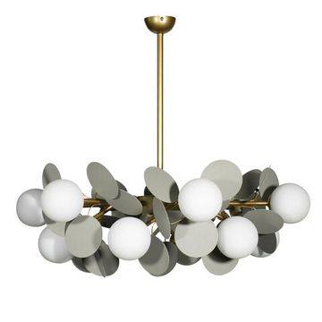Люстра на штанге 12*G9 10008/12 Grey серый Matisse LOFT IT
